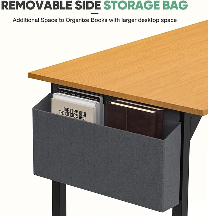 47 Inch Desk Office with Storage, Modern Simple Style Gaming Computer Table - Image 3