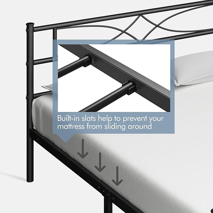 Yaheetech Metal Full Size Bed Frame, Platform Bed Frame, Mattress Foundation - Image 7