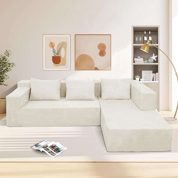 ANONER 103" Cloud Sectional Couch by ANONER