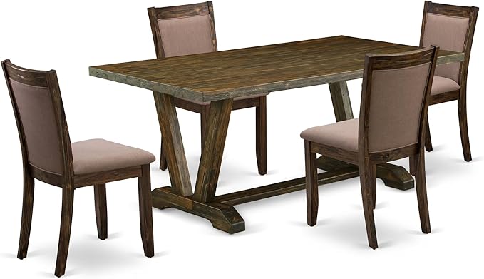 East West Furniture V777MZ748-5 5 Piece Dining Room Furniture Set Includes a by EastWestFurniture