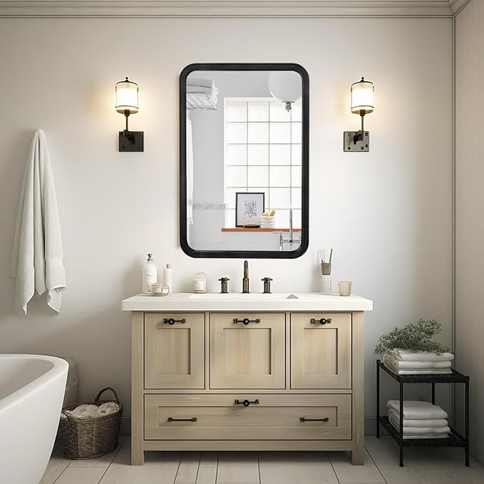 WallBeyond Wood Bathroom Mirror - Image 2