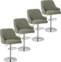VECELO Bar Stools Set of 4, Adjustable Bar Stools by VECELO
