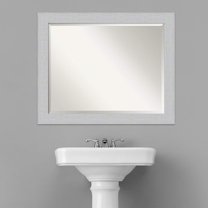 Amanti Art White Bathroom Mirror - Image 6