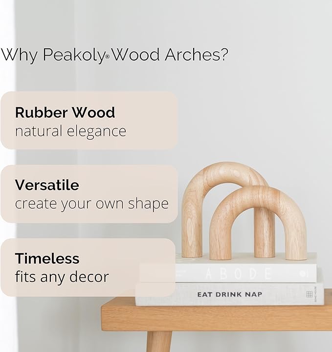 Wood Arch Decorative Objects - Image 4