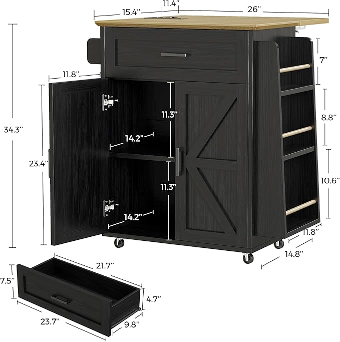 IRONCK Kitchen Island Cart - Image 6