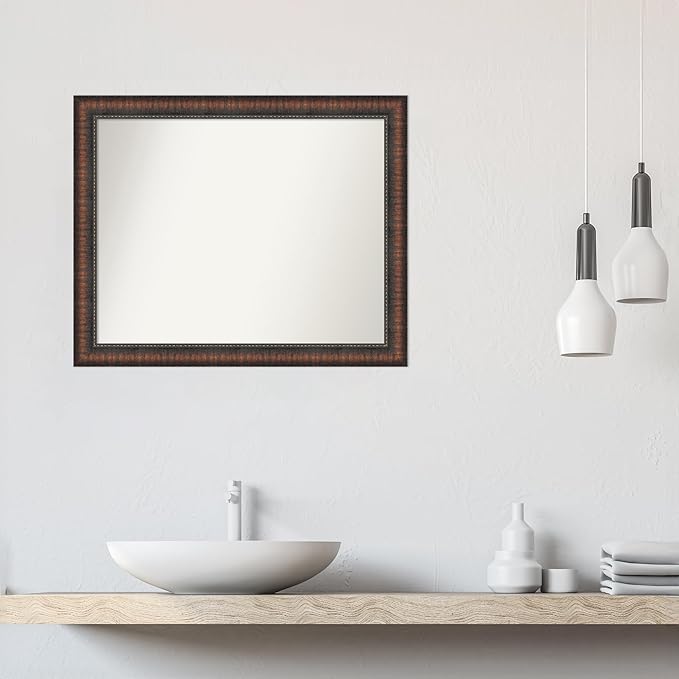 Amanti Art White Bathroom Mirror - Image 5