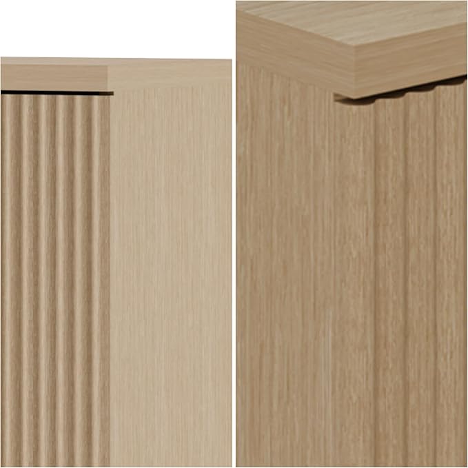 Buffet Cabinet, Sideboard Fluted Cabinet Modern Kitchen Buffet Storage Cabinets - Image 5