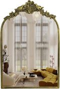 Retro Palace Style Mirror, Antique French Retro Arch Mirror, Suitable by Oujchenghome