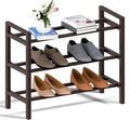 Haddockway Bamboo Shoe Rack for Closet, Free Standing Shoe Organizer by Haddockway