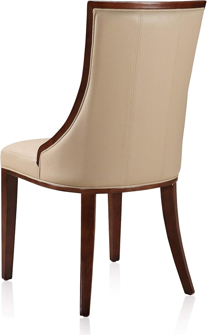 Manhattan Comfort Fifth Avenue Faux Leather Dining Chairs, Parsons Accent - Image 7
