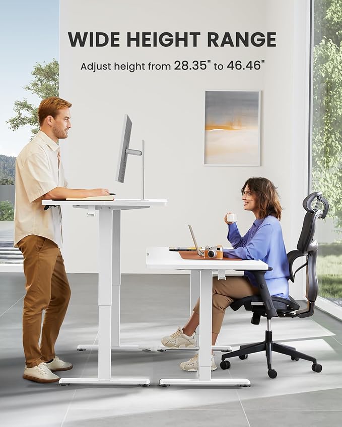 ErGear Electric Standing Desk, 44 x 24 Inches Height Adjustable Stand up Desk - Image 3