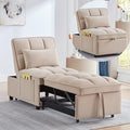 KEIKI Velvet Single Convertible Sleeper Chair Sofa Bed by Unknown