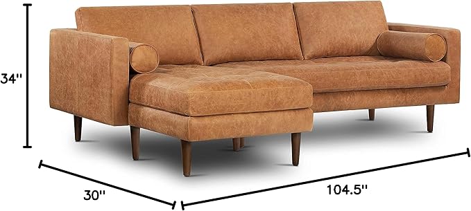 Poly & Bark Napa Leather Couch - Image 2