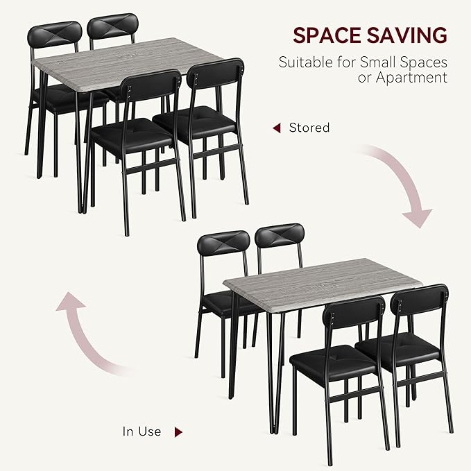 IDEALHOUSE Dining Table Set for 4, Kitchen Table - Image 6
