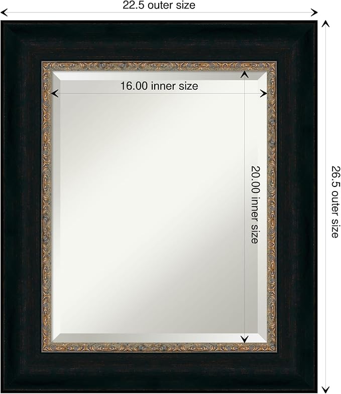 Amanti Art Bronze Bathroom Mirror - Image 4