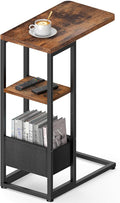 C Shaped End Table, Small Side Table by Yuede