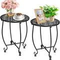 2 Pack 14 Inch Outdoor Side Table by DARCKLE