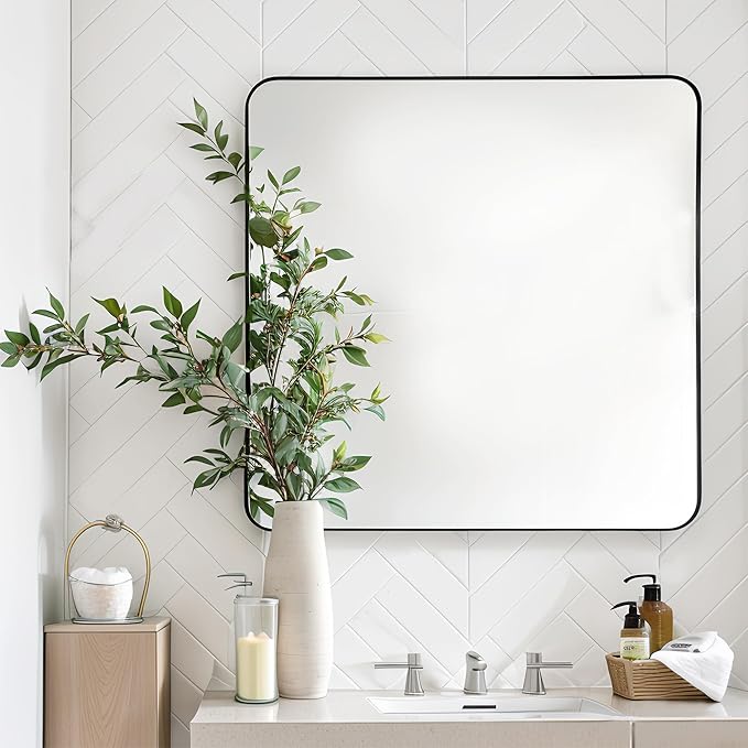36x36 Inch Rectangle Bathroom Mirror - Image 3