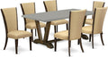 East West Furniture V797VE703-7 7 Piece Kitchen Table & Chairs Set Consist of a by EastWestFurniture