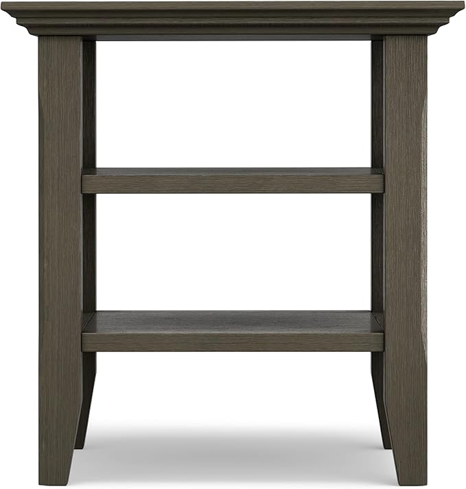 SIMPLIHOME Acadian SOLID WOOD 19 inch Wide Square Transitional End Table in - Image 10