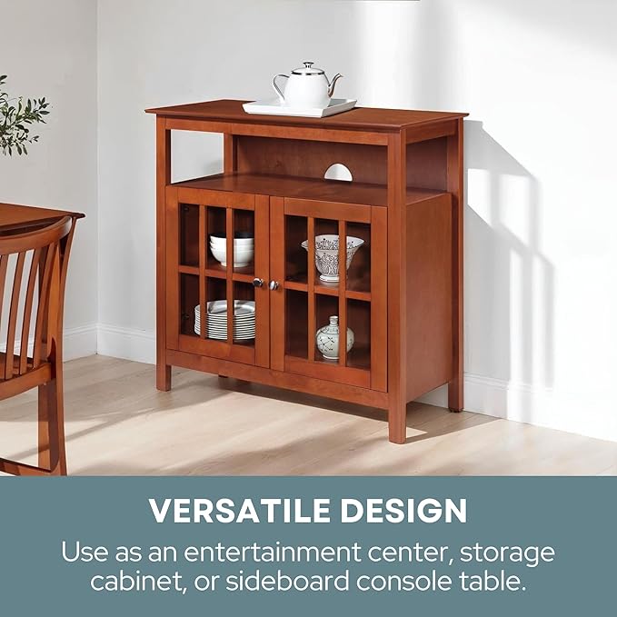 Convenience Concepts Big Sur Highboy Stand 36" Modern Entertainment Center - Image 9