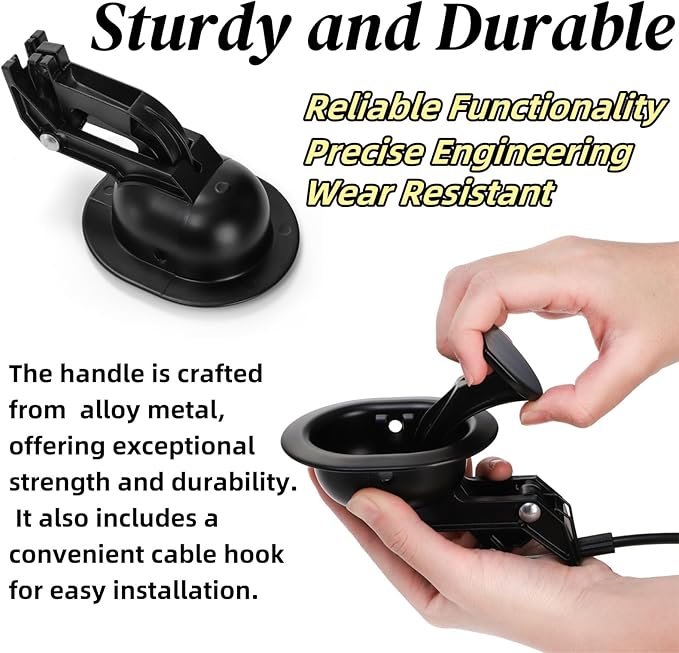 2 Sets of Metal Recliner Release Pull Handle, Universal Heavy Duty Sofa Release - Image 5