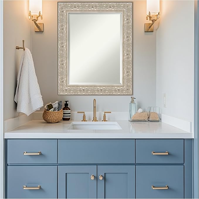 Amanti Art Silver Bathroom Mirror - Image 6