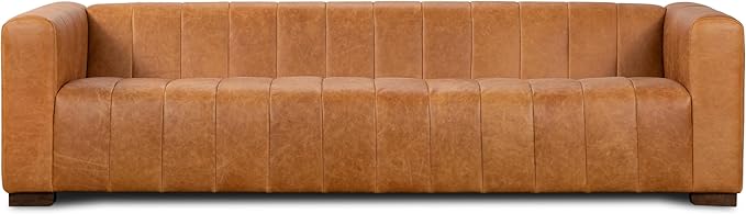 POLY & BARK Canale 99" Sofa in Cognac Tan by POLYBARK
