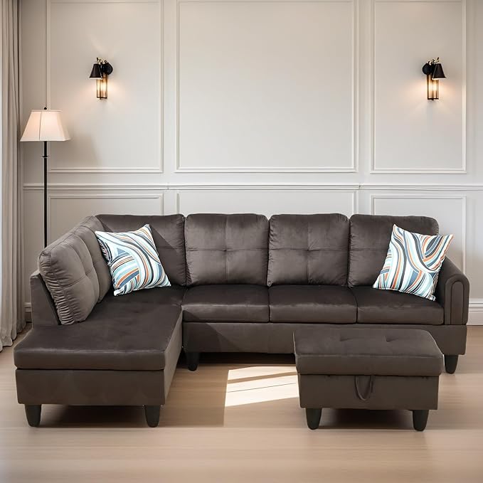 L Shaped Sectional Couches for Living Room, Modern Modular Sectional Sofa - Image 6