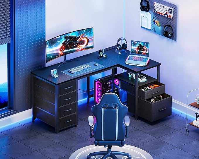 Coleshome L Shaped Computer Desk - Image 2