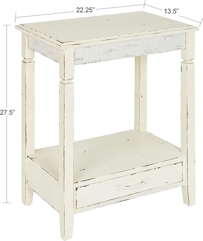 Kate and Laurel Idabelle Wood Side Table - Image 3