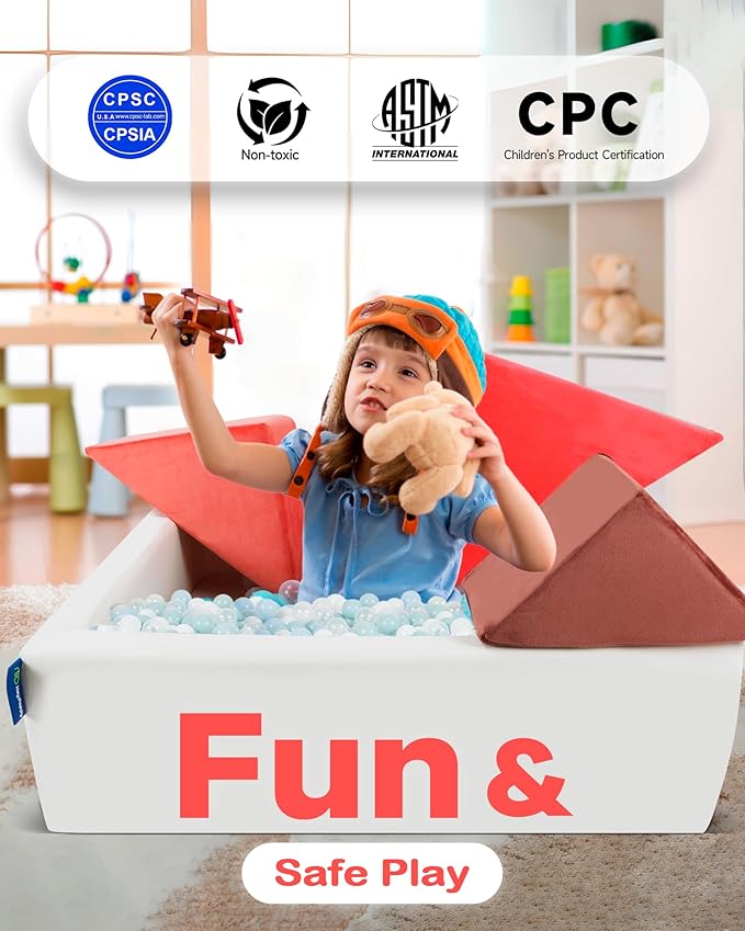 Kids Play Sofa, Tangram Square Puzzles Couch Furniture, Modular Kids Play - Image 6
