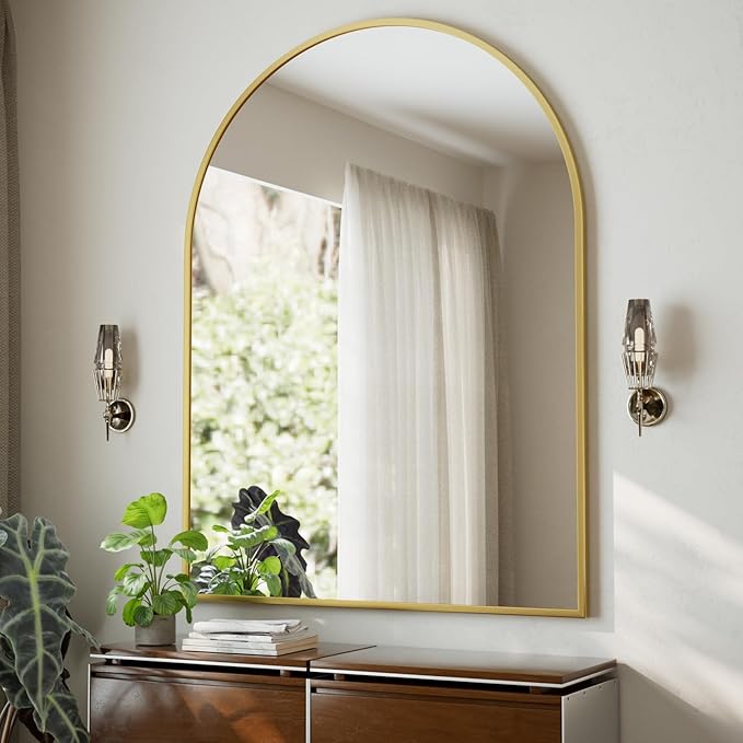 HARRITPURE 36"x48" Arched Bathroom Mirror - Image 2