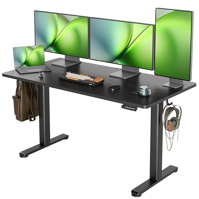 Seang Standing Desk with Adjustable Height, 55x24 Inch Electric Stand Up Desk by Unknown