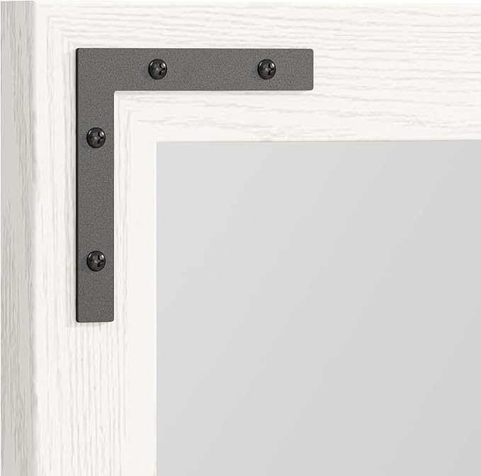 VocalStar White Wood Framed Mirror 24 x 32 Inch, Rustic Natural White Wooden - Image 7
