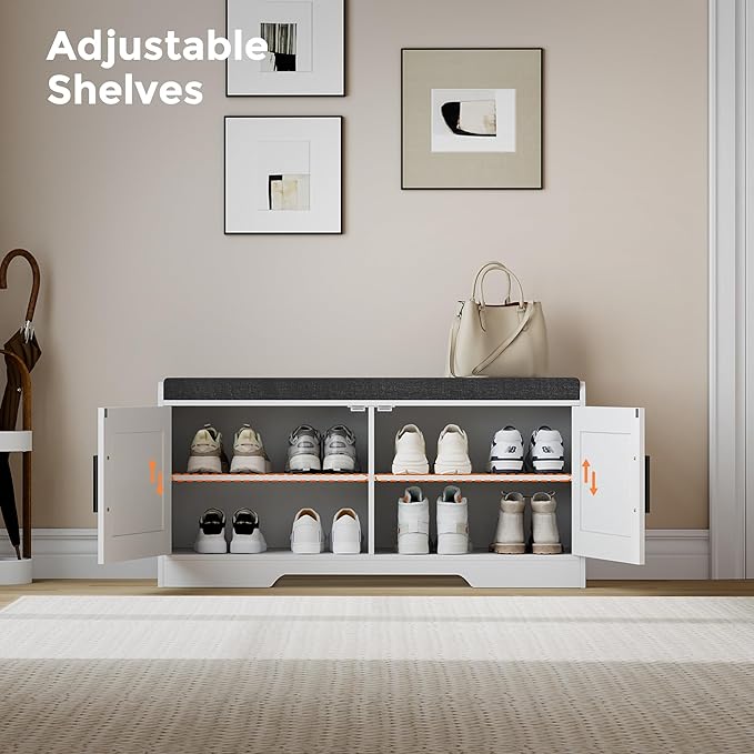 2-Tier Storage Bench, Shoe Bench - Image 6
