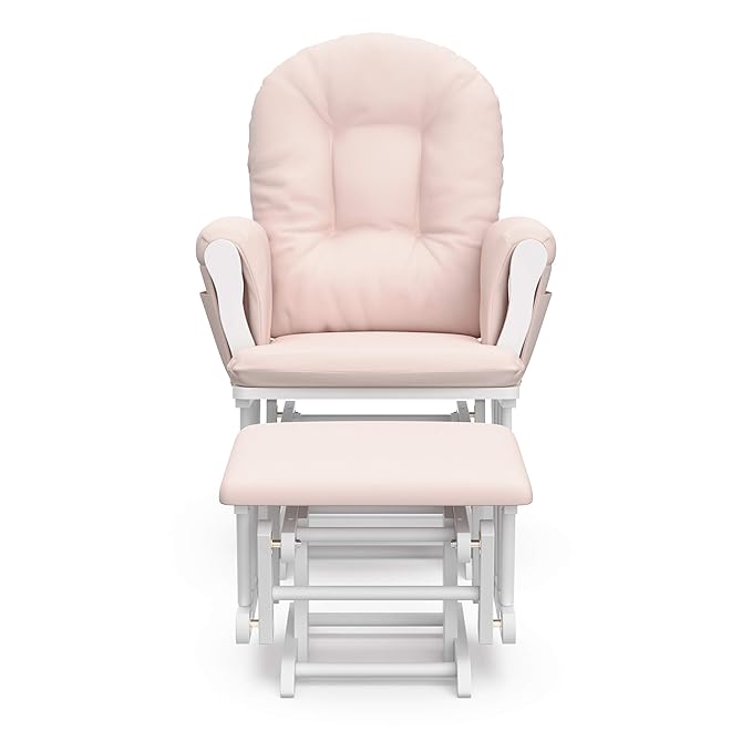 Storkcraft Premium Hoop Glider & Ottoman — GREENGUARD Gold Certified Nursery - Image 11