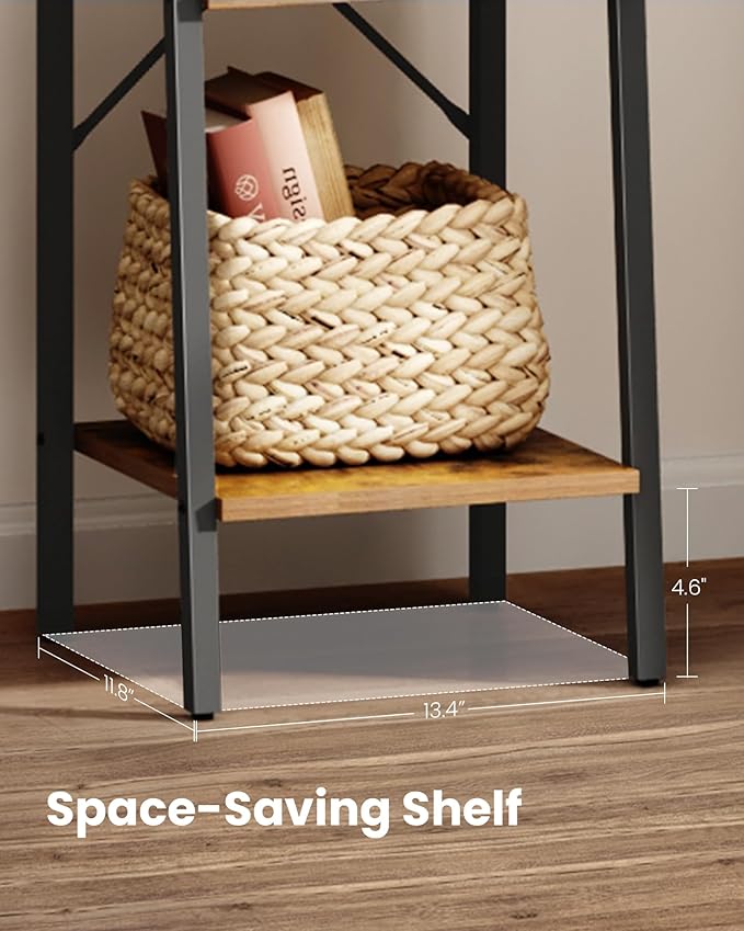 Ladder Shelf, Bookshelf Bookcase, Freestanding Corner Storage Shelve - Image 8