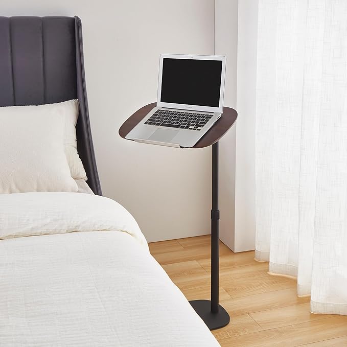 COZYMATIC Amarian C-Shaped Side Table, Wood Sofa Table - Image 4