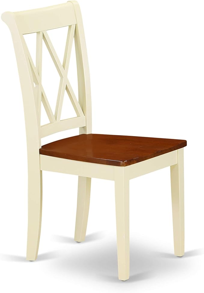 East West Furniture DOCL5-BMK-W 5 Piece Dining Set Includes a Rectangle Dining - Image 8