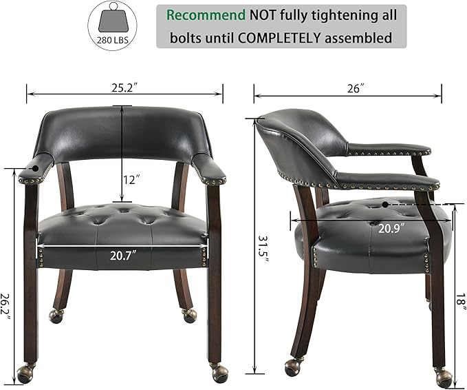 LEEMTORIG Large Dining Chairs - Image 3