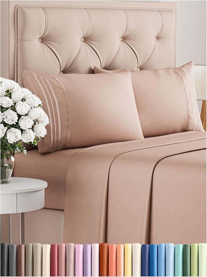 Queen Size 4 Piece Sheet Set by CGKUnlimited