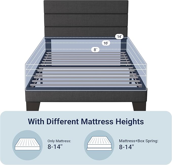Allewie Twin Size Platform Bed Frame - Image 7