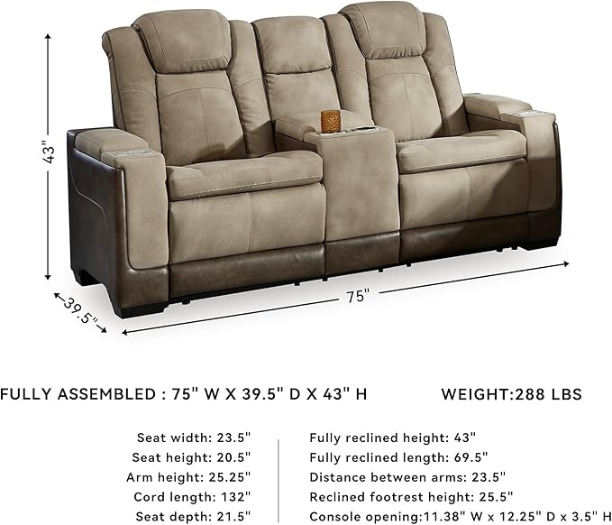 Signature Design by Ashley Next-Gen DuraPella Power Reclining Loveseat - Image 3