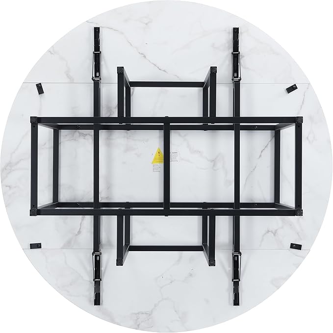 Merax 47.2” Round Dining Table Set - Image 8
