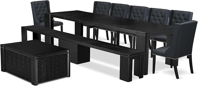 X07FO-BC6-24 - 10-piece Dining Table Set a Kitchen Table - Image 2