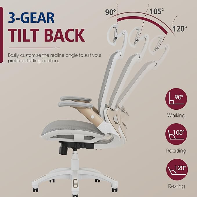 GABRYLLY Ergonomic Office Chair, High Back Home Desk Chair - Image 7