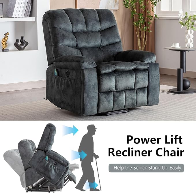 Phoenix Home Large Power Lift Recliner - Image 6