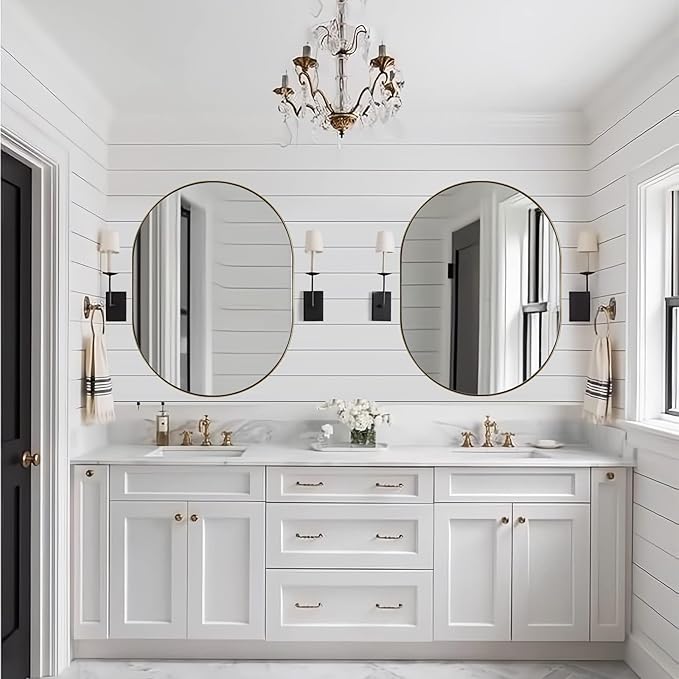 ANDY STAR Brass Bathroom Mirror - Image 3