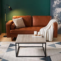 CENSI 30"x30" Grey Wash Accent Coffee Table Ottoman by CENSIFURNITURE